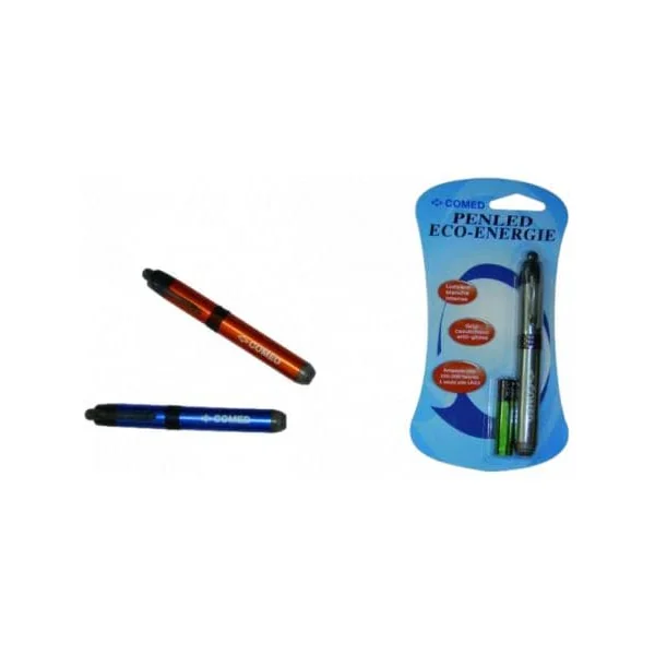 Lampe stylo Penled COMED gris argenté