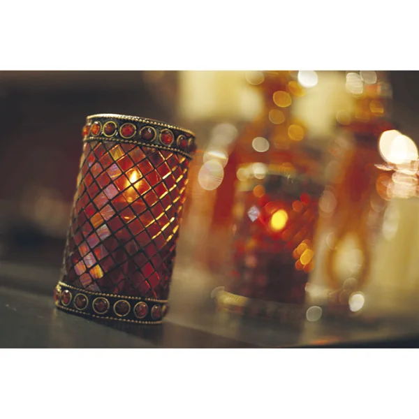 LAMPES DE TABLE "MOROCCO" Ø 7,5x13 CM ASSORTI VERRE (6 UNITÉ) - Garcia de Pou