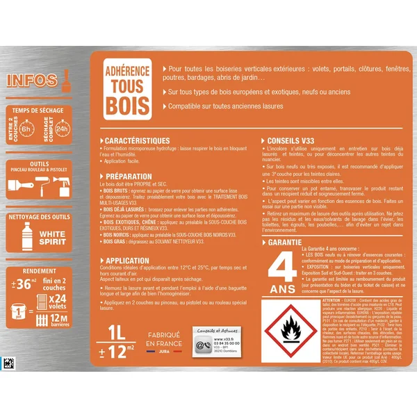 Lasure classique Incolore 5L