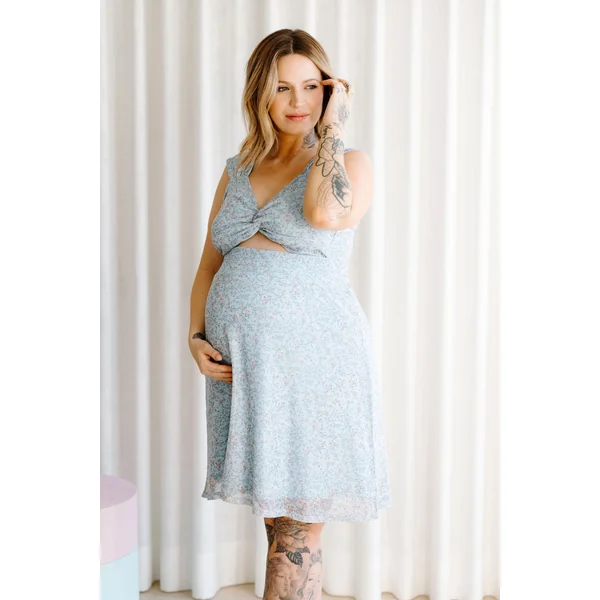 LDP - Bodysuit avec ouverture - fleur bleue