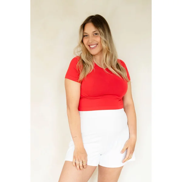 LDP - Short - taille élastique - blanc