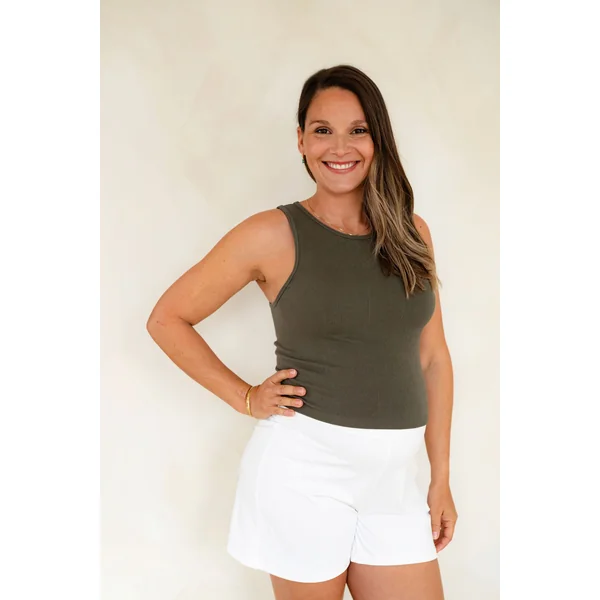 LDP - Short - taille élastique - blanc