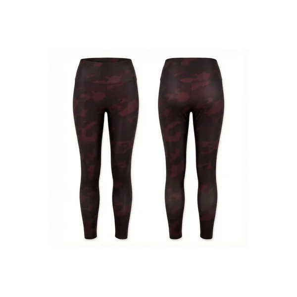 Legging AMANDINE motif animalier - Bordeaux