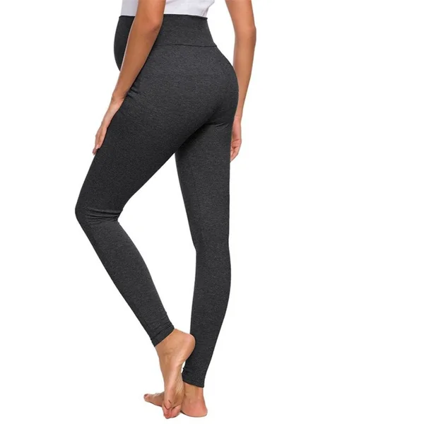 Legging de grossesse taille haute - Gris foncé/Noir - Reste 1S