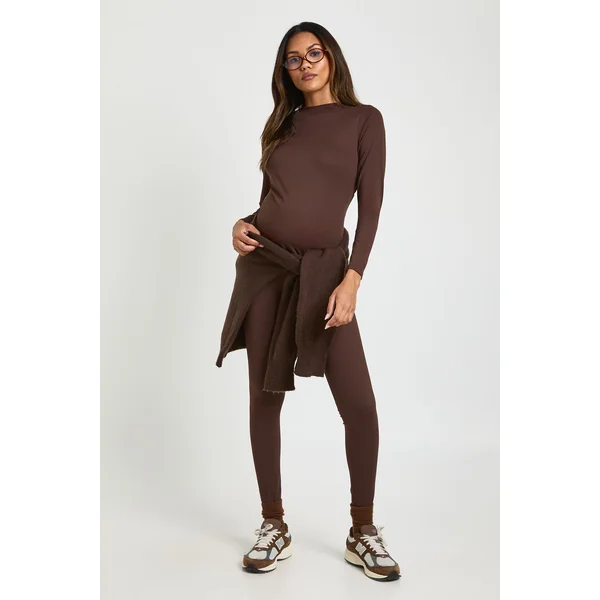 Legging de maternité ultra-doux sculptant pour soutien du ventre