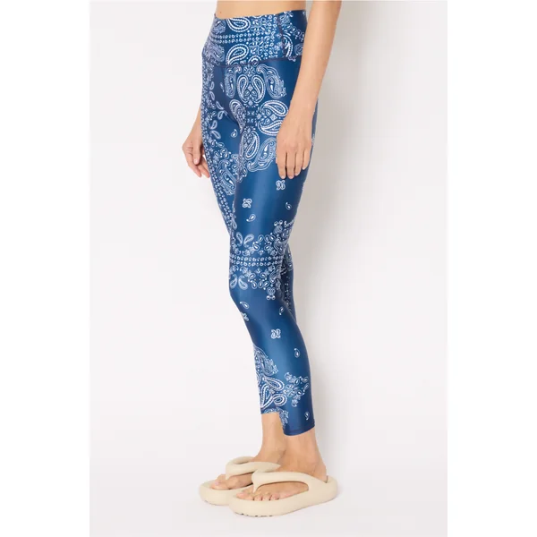 Legging FLEUR - Bandana bleu