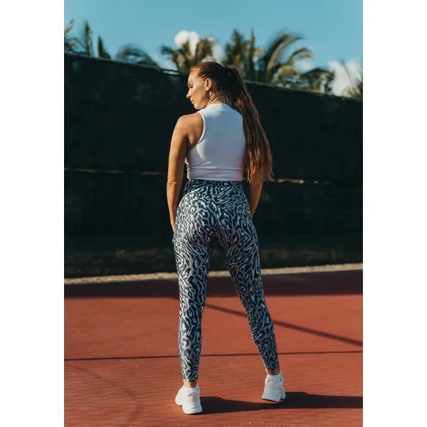 LEGGING FLEUR Chakra gris