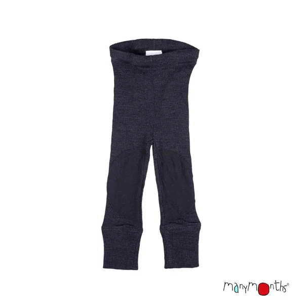 Legging évolutif mérinos avec Patches aux genoux ManyMonths