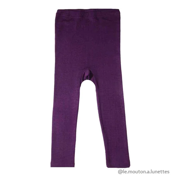 Leggings enfant en laine mérinos et soie - COSILANA