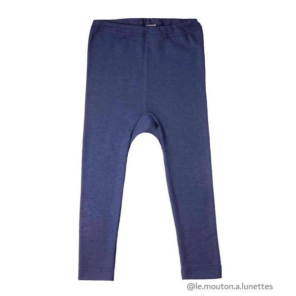 Leggings enfant en laine mérinos et soie - COSILANA