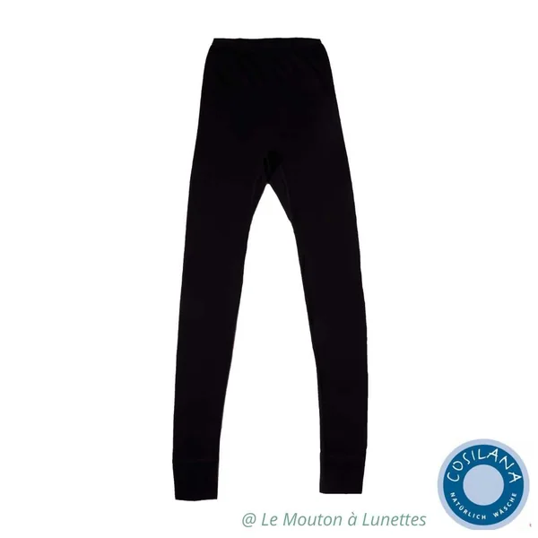 Leggings femme en laine mérinos bio et soie - COSILANA