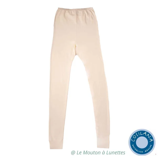Leggings femme en laine mérinos bio et soie - COSILANA