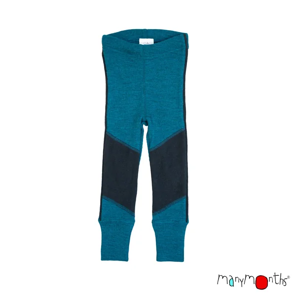 Leggings mérinos enfant "Sport" avec renforts chanvre ManyMonths – Nouveauté 2025/26