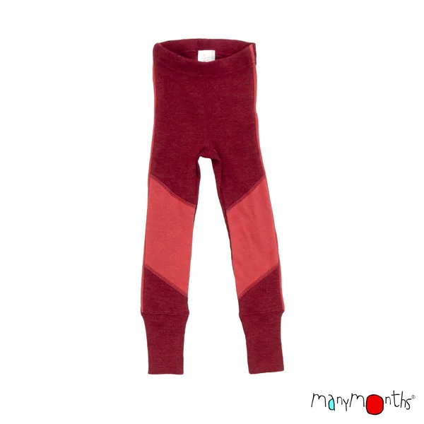 Leggings mérinos enfant "Sport" avec renforts chanvre ManyMonths – Nouveauté 2025/26