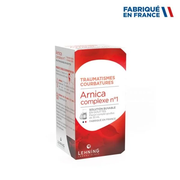 Lehning Arnica N°1 complexe Traumatismes courbatures - Flacon 30 ml