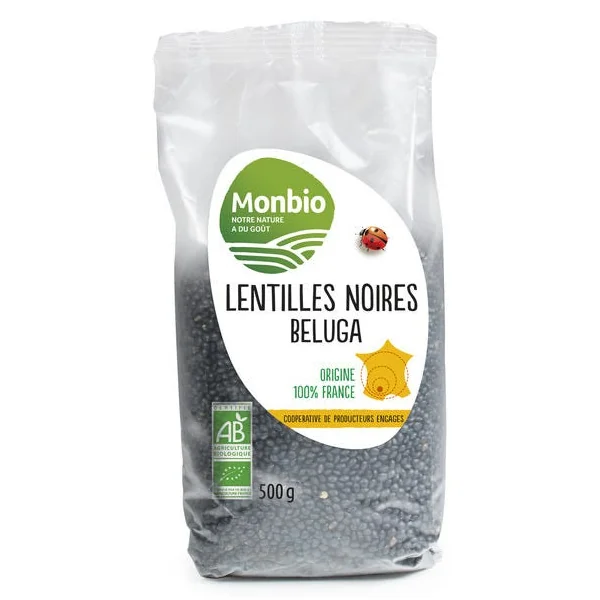 Lentilles noires beluga France 500g