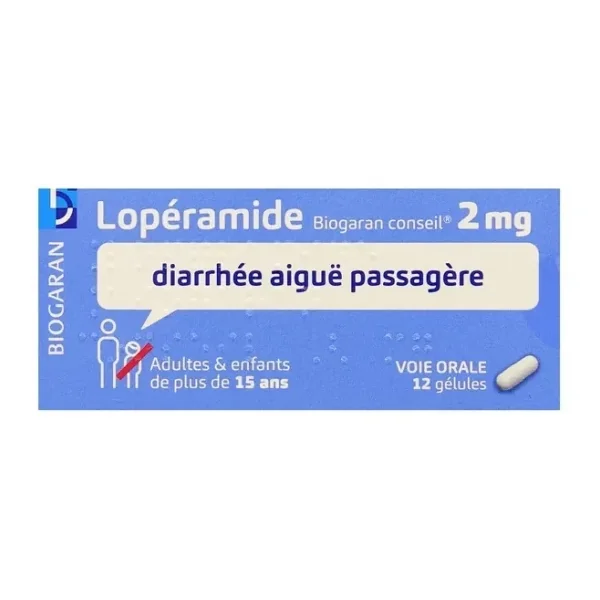 Lopéramide Biogaran 2 mg x 12