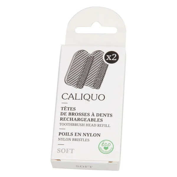 Lot de 2 recharges pour brosses à dents - souple