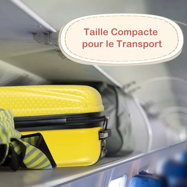 Lot de 2 Valise Cabine Enfant + Sac à Dos Bagages Enfant pour Garçons Filles avec Poignée Rétractable 88-100cm Valise Lion