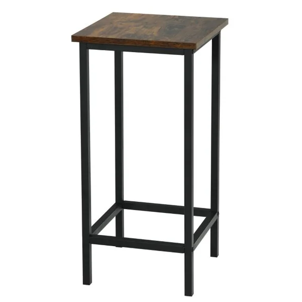 Lot de 4 Tabourets de Bar Avec Repose-Pieds Chaises De Bar Style ModerneTabouret Haut 72 CM Marron