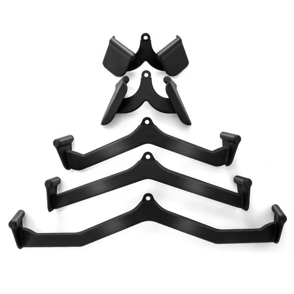 Lot de 5 Poignée de Rangée pour Machine à Câbles Barre de Traction Attaches de Câble de Poulie en ‘V’ pour Barre en ‘T’