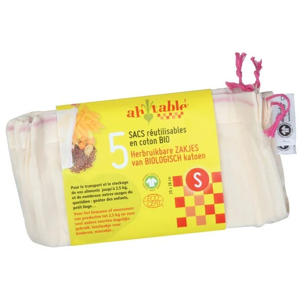 Lot de 5 sacs taille S