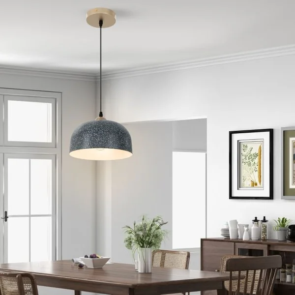 Luminaire Suspendu Plafonnier Suspendu avec Câble de Suspension Réglable et Culot d'Ampoule E27 pour Cuisine Chambre Couloir