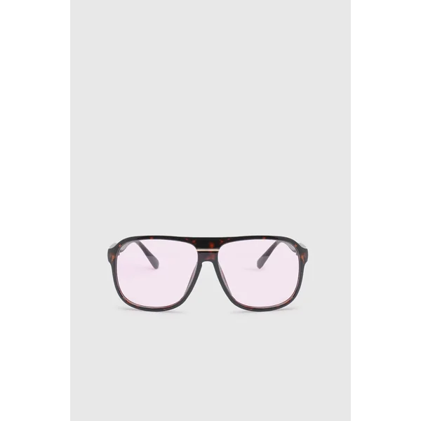 Lunettes De Soleil Aviateur Surdimensionnées À Verres Colorés