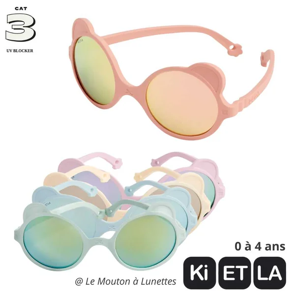 Lunettes de soleil OURSON incassables pour enfant 0 à 4 ans - Ki ET LA