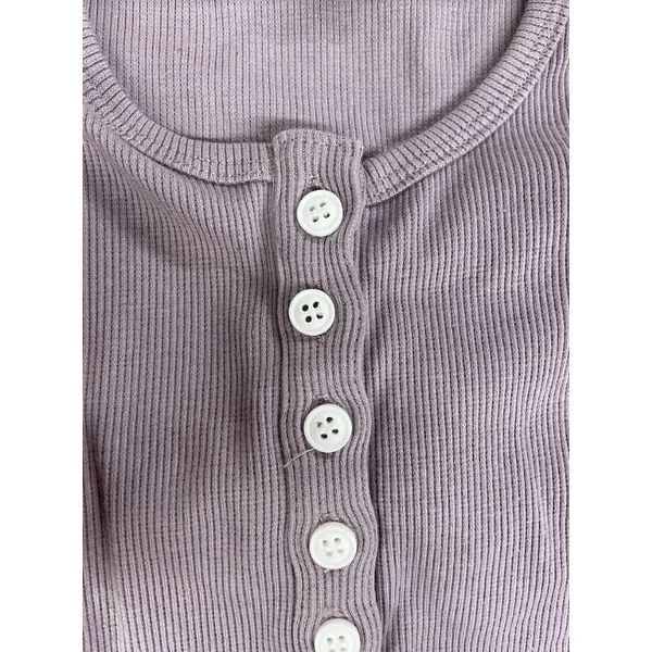 LÉGERS DÉFAUTS - T-shirt TALIA à boutons - lilas