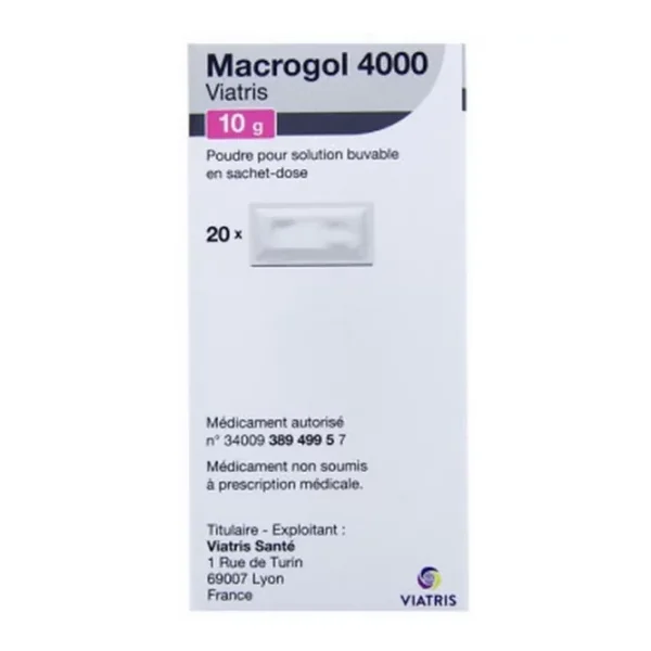 Macrogol 4000 Mylan Viatris 10 g x 20