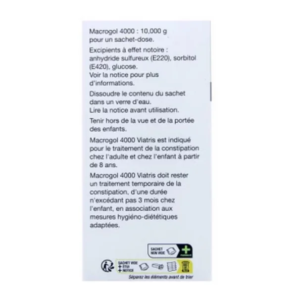 Macrogol 4000 Mylan Viatris 10 g x 20