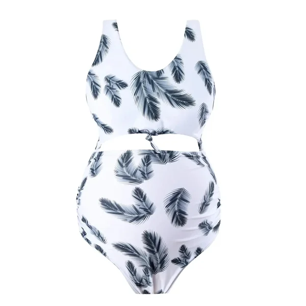 Maillot de Bain 1 Piece Grossesse Imprimé Fleur