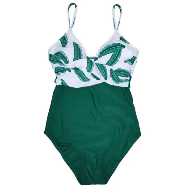 Maillot de bain de grossesse imprimé feuilles - Reste 1 T42