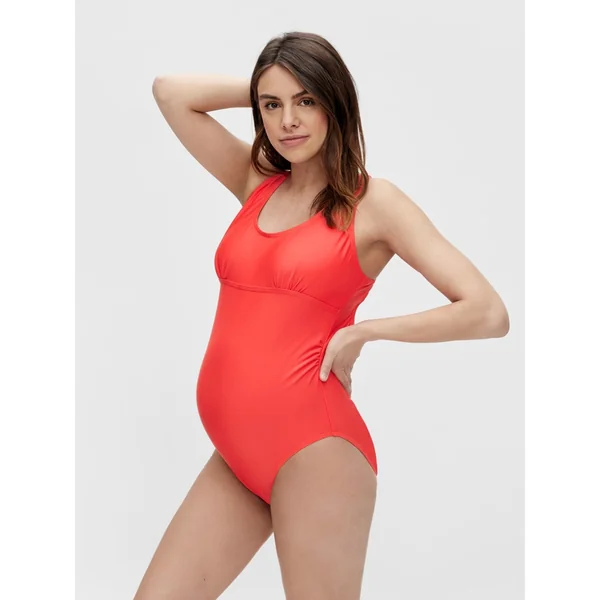 Maillot de bain de grossesse rouge Veronica - Mamalicious