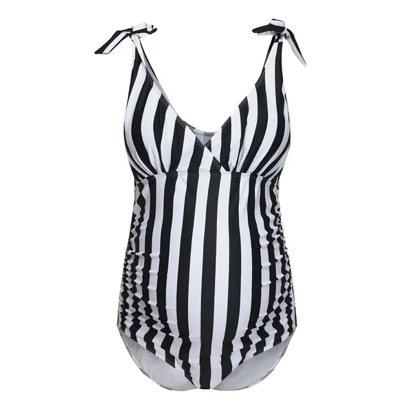 Maillot de Bain Grossesse Armature Noir Et Blanc