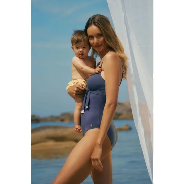 Maillot de Bain Grossesse Manitoba - Indigo