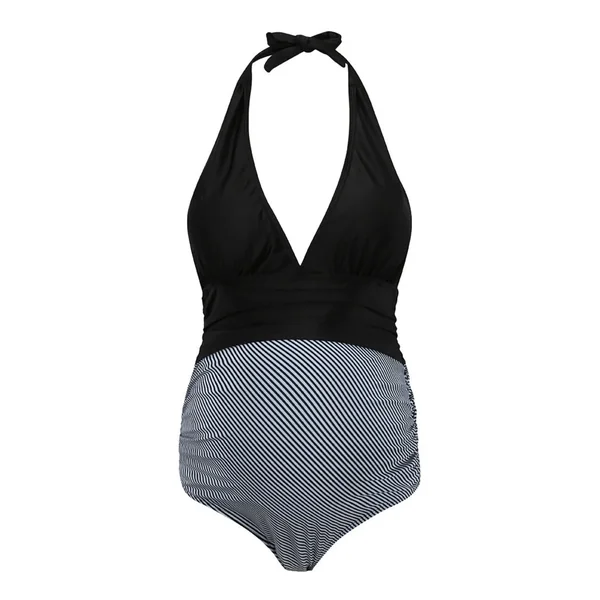 Maillot de Bain Grossesse Rayé