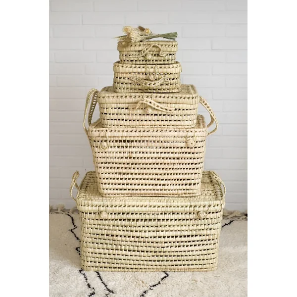 Malle en feuilles de palmier 60 cm