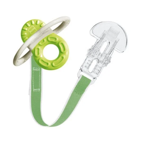 MAM 1 Mini Anneau de Dentition avec Attache +2 Mois - 1ères Dents, Poussée Dentaire du Nourrisson