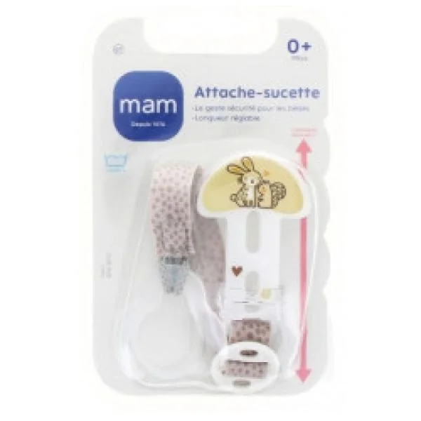 MAM Attache Sucette Décor pour Sucette avec ou sans Anneau Tous Ages Référence 61 Bte/1