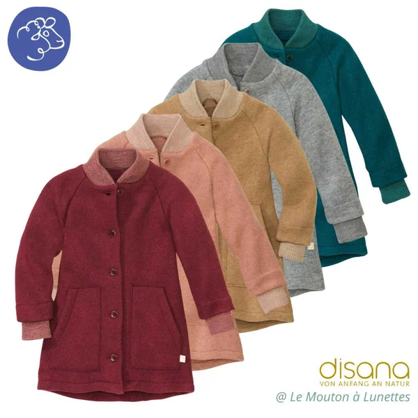 Manteau en laine bouillie bio - DISANA