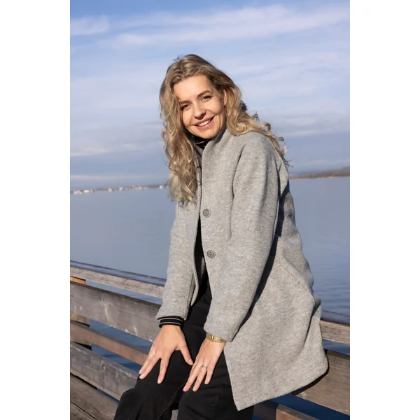 Manteau femme en pure laine bio DISANA - Derniers exemplaires