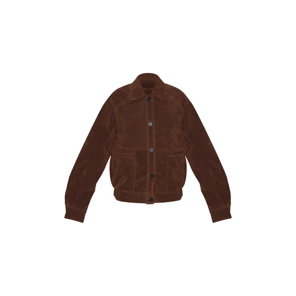 Marron Foncé Veste Oversize En Synthétique