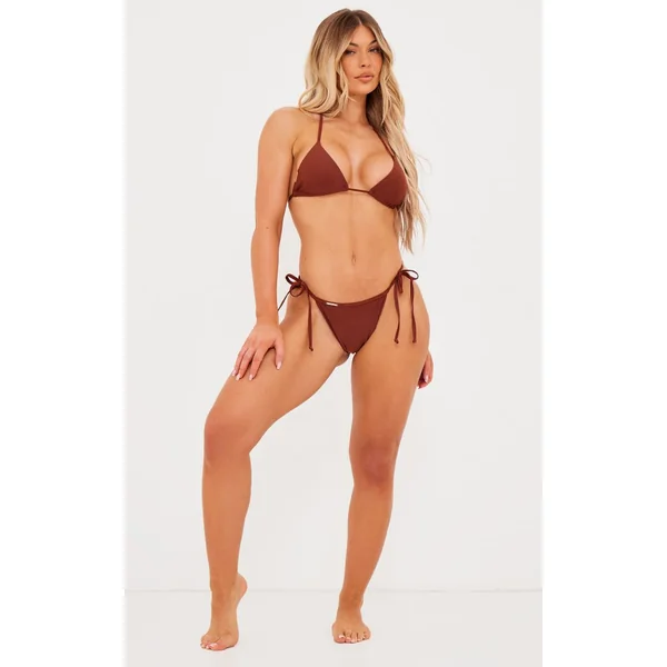 Marron Profond Haut De Bikini Triangle Mix & Match