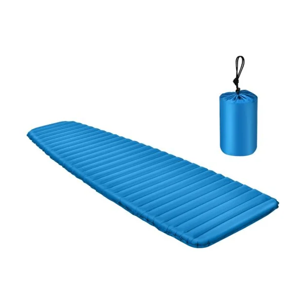 Matelas de Camping Gonflable de 7 cm d'Épaisseur Matelas de Couchage Imperméable et léger pour Voyages Randonnée Charge 100KG 197 x 63 x 7,5 cm Bleu
