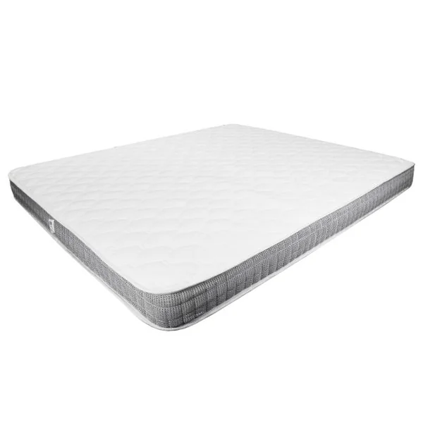 Matelas en Mousse à Mémoire de Forme Matelas Double Face pour Lit Queen Size et une Place 160 x 200 x 18 cm Dureté: H3 Blanc et Gris