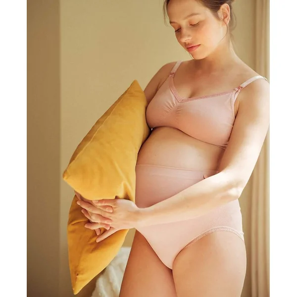 Maxi Culotte de Grossesse sans Couture Organic - Rose