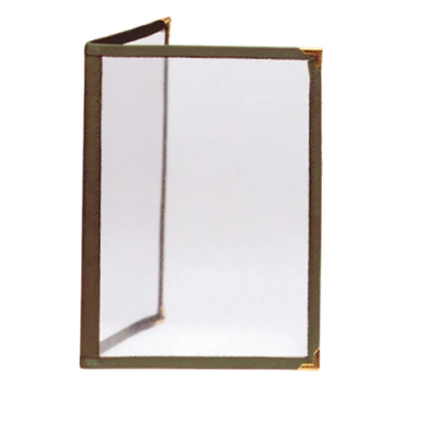 MENU "AMÉRICAIN" DIN-A4 2 CORPS VERT PVC (1 UNITÉ) - Garcia de Pou
