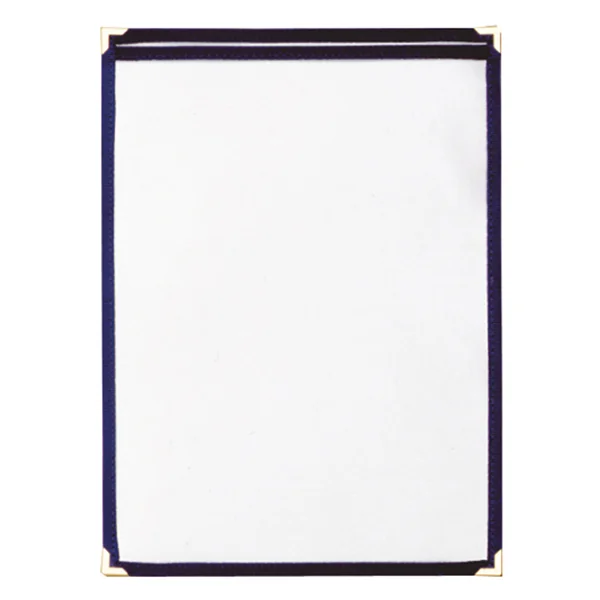 MENU "AMÉRICAIN" DIN-A5 1 CORPS BLEU PVC (1 UNITÉ) - Garcia de Pou